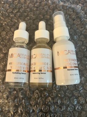 Hydrating & Renewal Serums - White Packaging